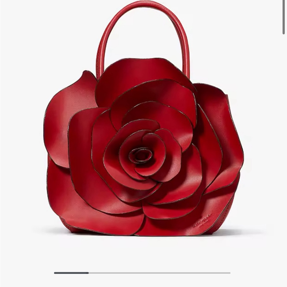 Kate Spade Flora Rose Crossbody Bag Red
